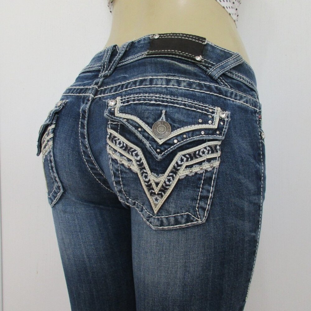 VIGOSS Jeans Size 3/4 Low Rise Capri Denim